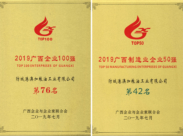 九龍桂山茶油證書(shū)